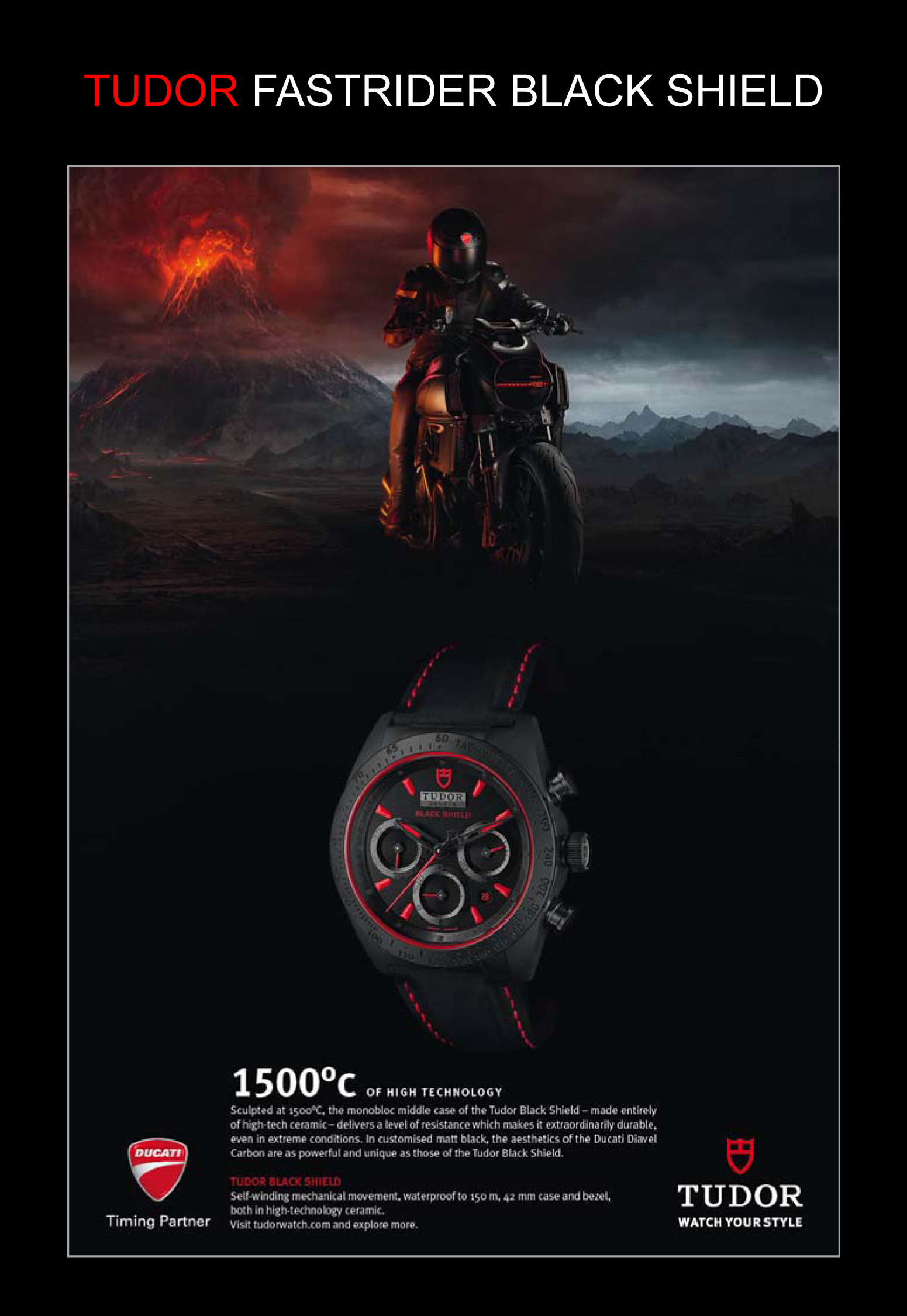 Tudor Fastrider Black Shield