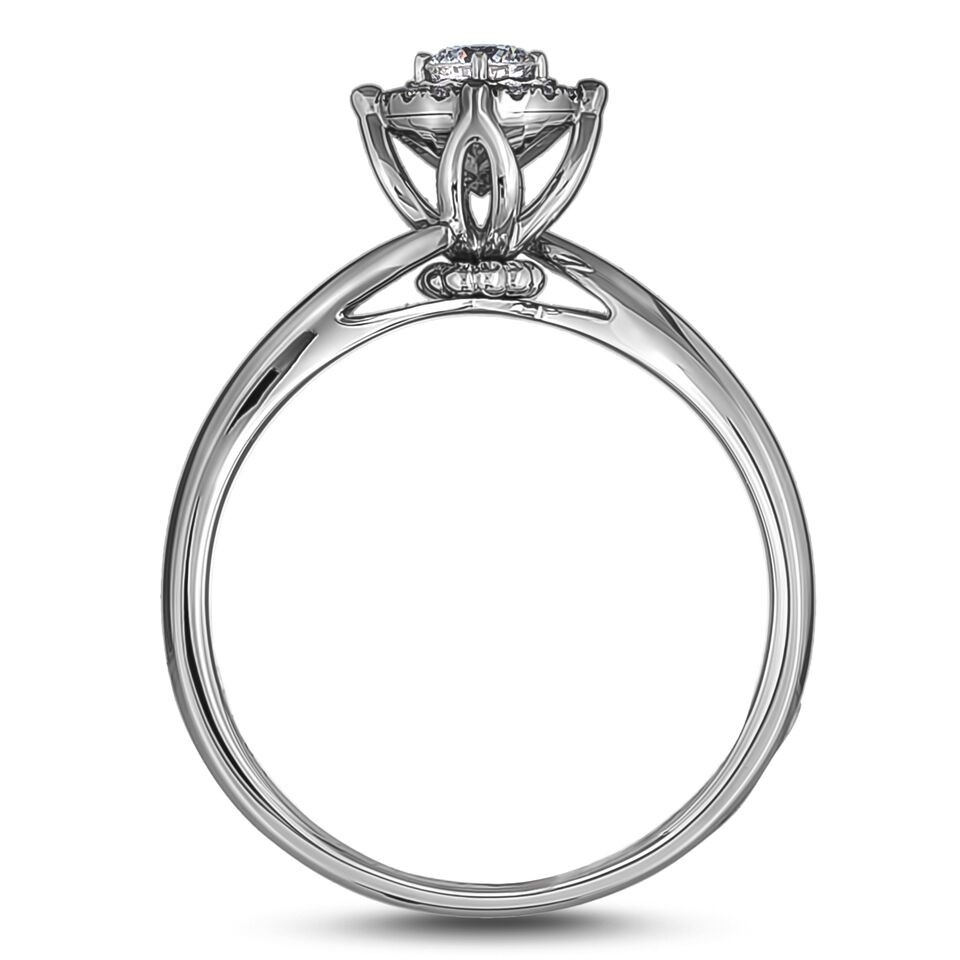 CANADIAN DIAMOND HALO RING - AFCR2025015 - Lugaro - Vancouver & Victoria