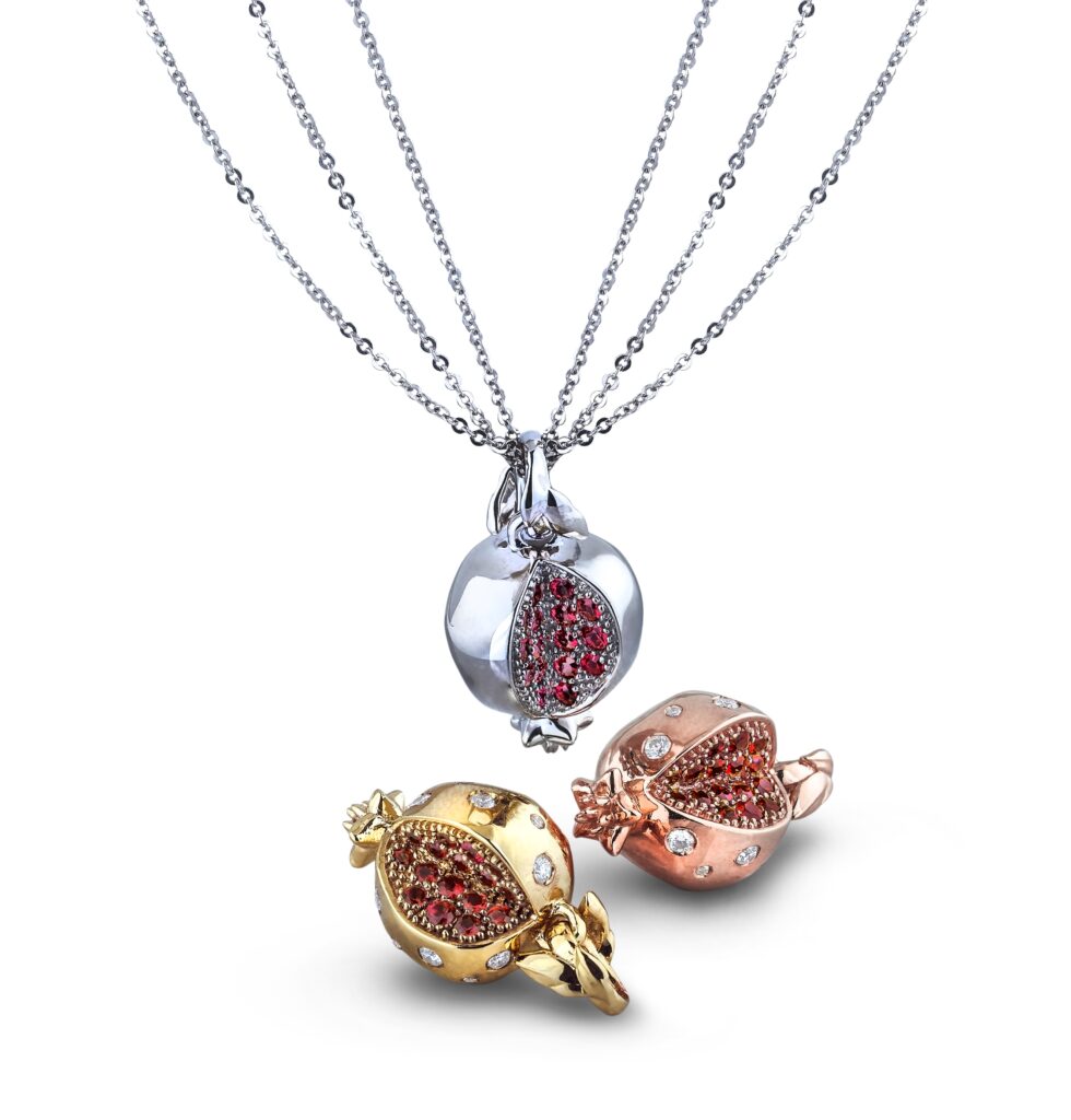 LUGARO CELEBRATES NOROOZ WITH RUBY POMEGRANATE PENDANT