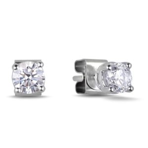 Diamond Earrings Lugaro West Vancouver Burnaby Victoria Canadian Round Stud Earrings