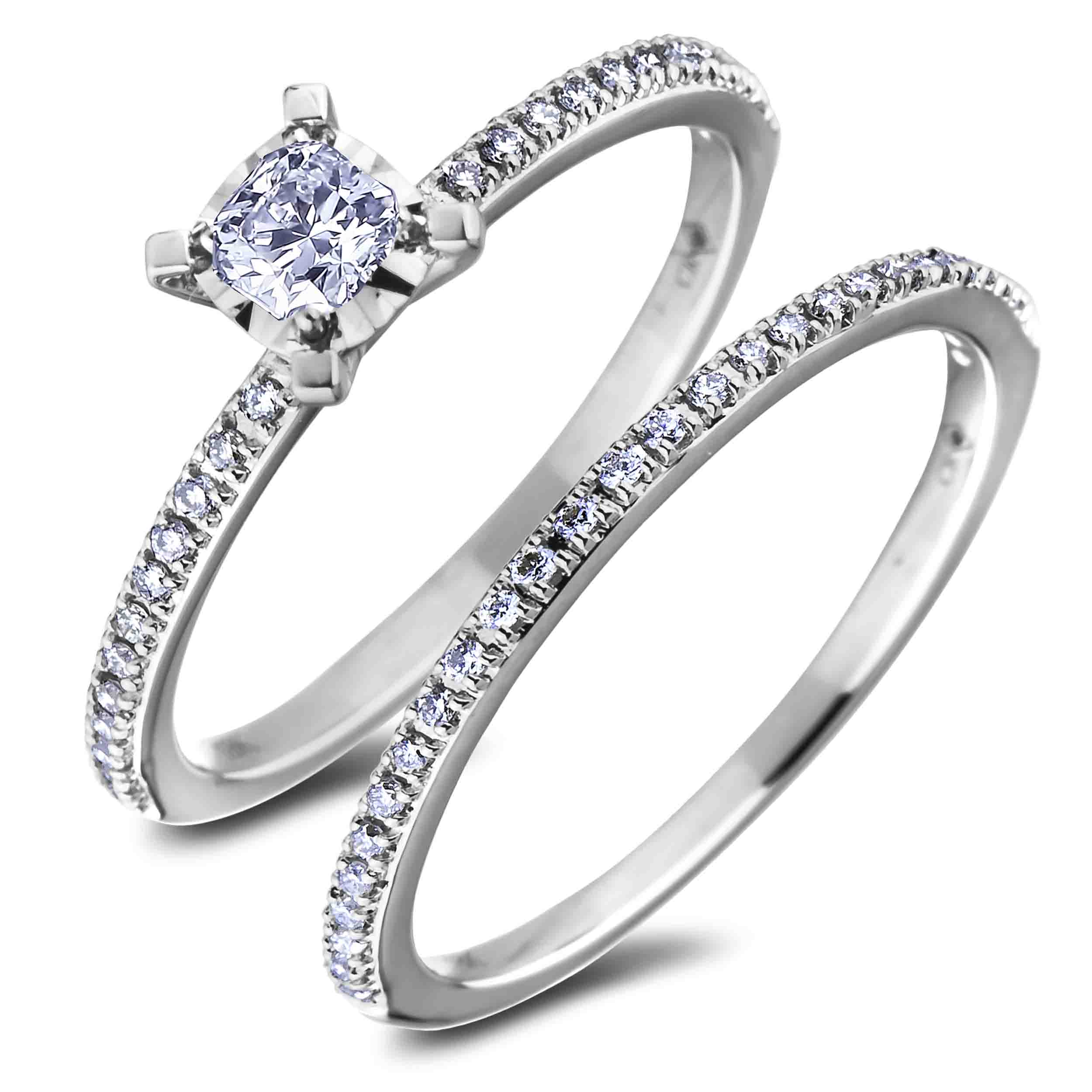 Canadian Diamond Cushion Cut Engagement Ring Lugaro
