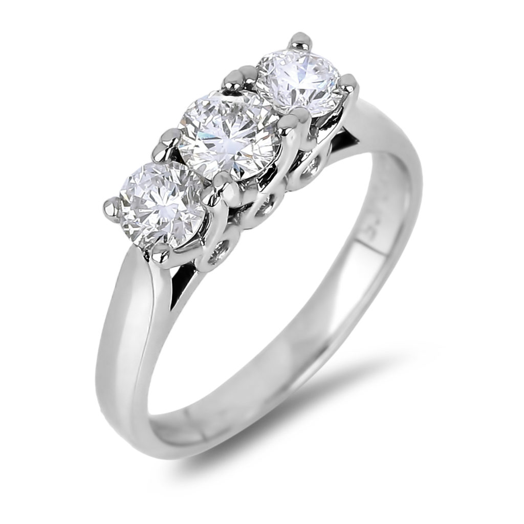 forevermark diamond trilogy ring in 14k white gold lugaro forevermark diamond trilogy ring in 14k white gold lugaro
