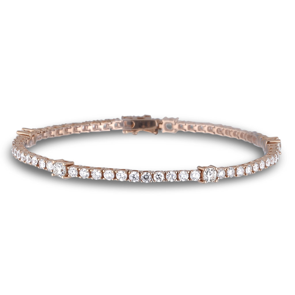 Forevermark Diamond Tennis Bracelet in 18K Rose Gold | Lugaro