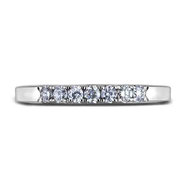 0.25 Carat TW Ladies Diamond Wedding Band in White Gold