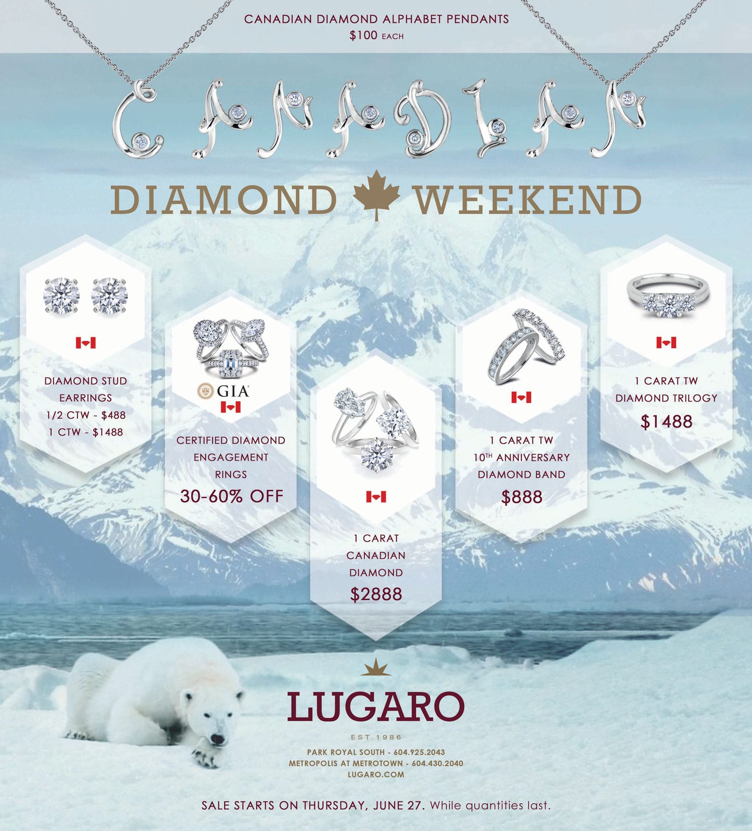 canadian diamond sale