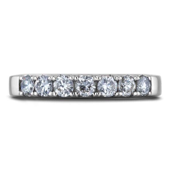 Classic De Beers Forevermark Diamond Anniversary Ring in Platinum - Image 2