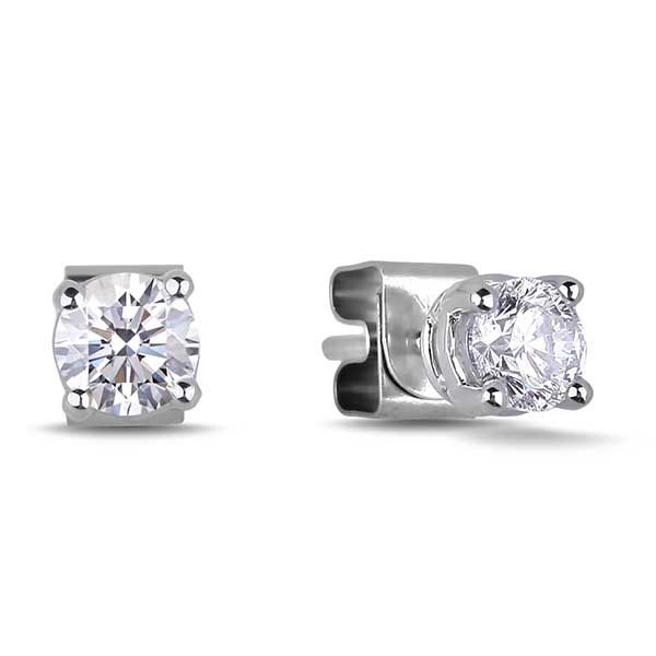 0 32 Ctw Diamond Studs Earrings In White Gold Lugaro