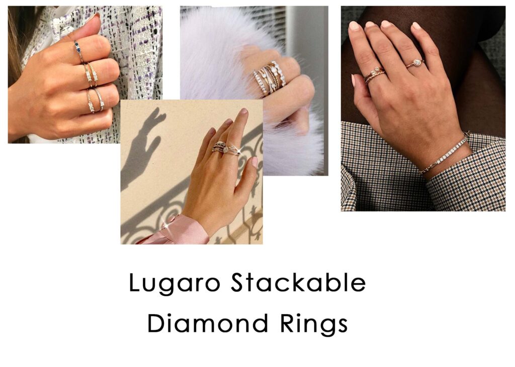 Lugaro Stackable Diamond Rings