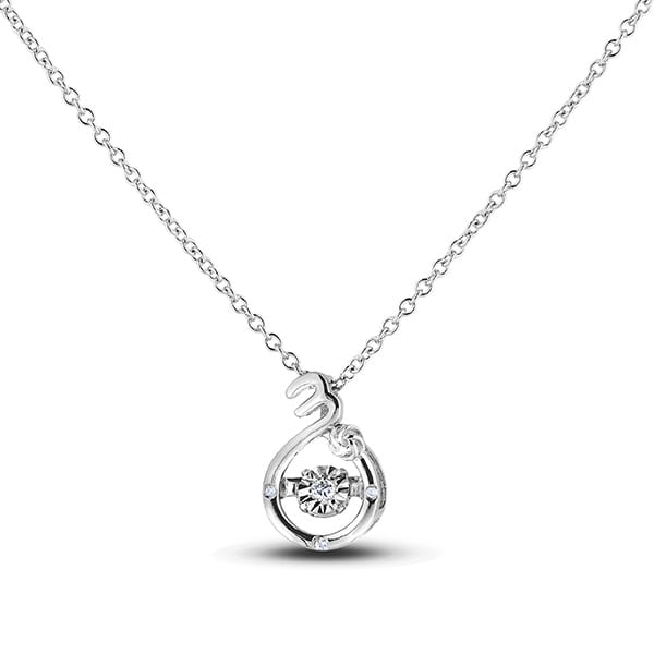 Canadian Diamond Sterling Silver Scorpio Necklace