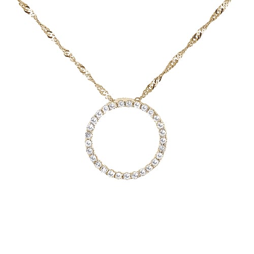 Diamond Circle Necklaces Shop, 56% OFF 