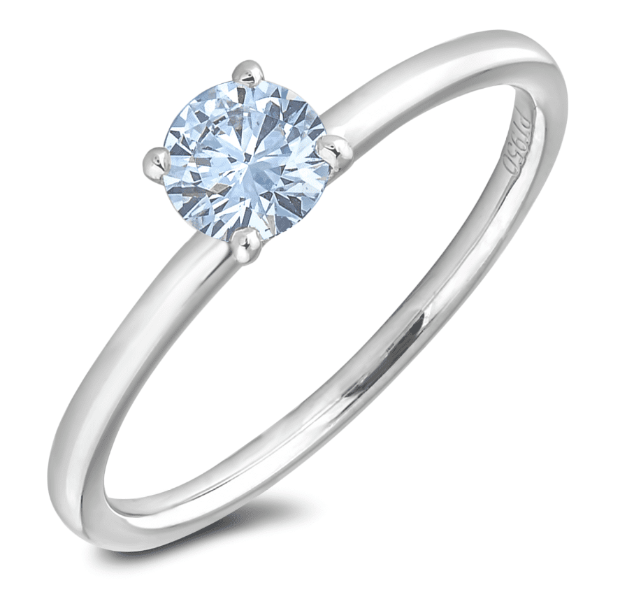 0.50 Carat GIA Certified Solitaire Diamond Engagement Ring in Platinum