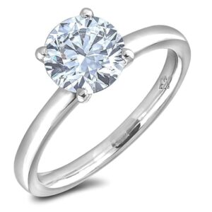 1.20 Carat GIA Certified Solitaire Diamond Engagement Ring in 14K White Gold