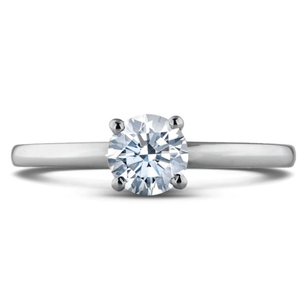 0.60 Carat GIA Certified Solitaire Diamond Engagement Ring in 14K White Gold