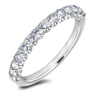 0.45 Carat TW Diamond Anniversary Ring in 14K White Gold