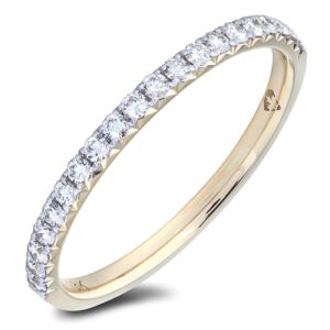 0.25 Carat TW Ladies Anniversary Ring in 18K Yellow Gold