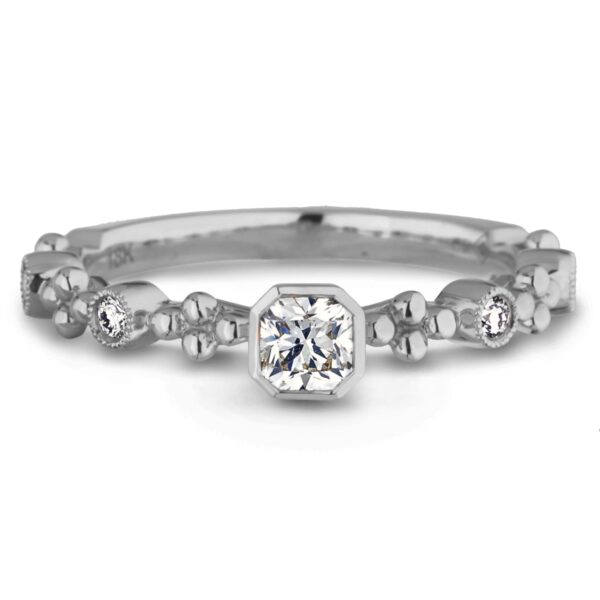 0.36 Carat TW Canadian Diamond Stackable Ring in White Gold
