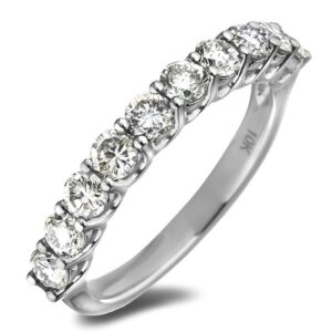 1.01 Carat TW Canadian Diamond Anniversary Ring in White Gold