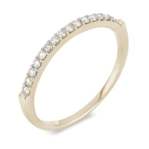 0.18 Carat TW Diamond Wedding Band in 14K Yellow Gold