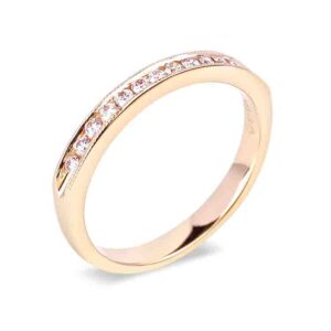 0.22 Carat TW Diamond Anniversary Ring in 14K Yellow Gold