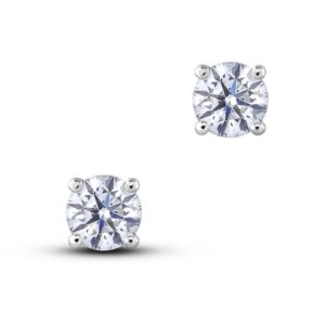 0.60 Carat TW Canadian Diamond Stud Earrings in White Gold