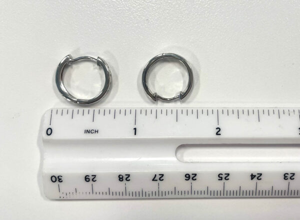 0.50 Carat TW Canadian Diamond Channel Set Hoop Earrings in White Gold