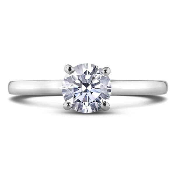 0.70 Carat GIA Certified Classic Solitaire Diamond Engagement Ring in 14K White Gold