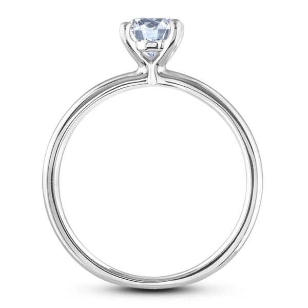 0.70 Carat GIA Certified Solitaire Diamond Engagement Ring in 14K White Gold