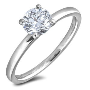 0.70 Carat GIA Certified Solitaire Diamond Engagement Ring in Platinum ring