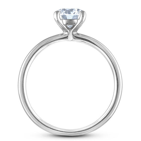0.91 Carat GIA Certified Solitaire Diamond Engagement Ring in Platinum - Image 2