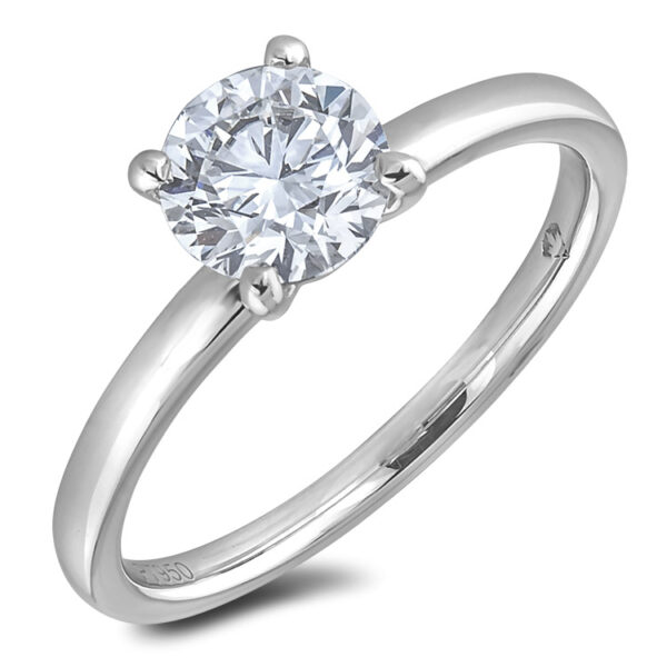 0.91 Carat GIA Certified Solitaire Diamond Engagement Ring in Platinum