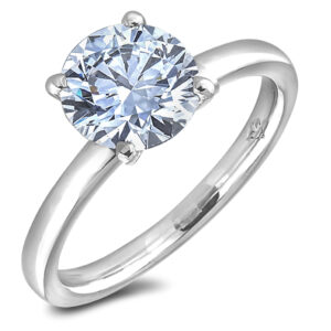 2.00 Carat TW GIA Certified Solitaire Engagement Ring in 14K White Gold