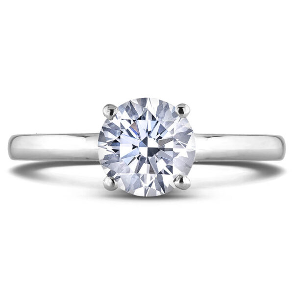 classic 1.20 Carat GIA Certified Solitaire Diamond Engagement Ring in Platinum