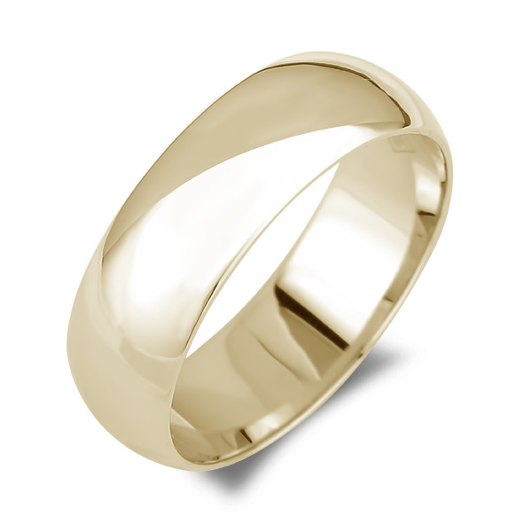 His Her s 7MM Classic Wedding Band Ring in 14K Yellow or White Gold