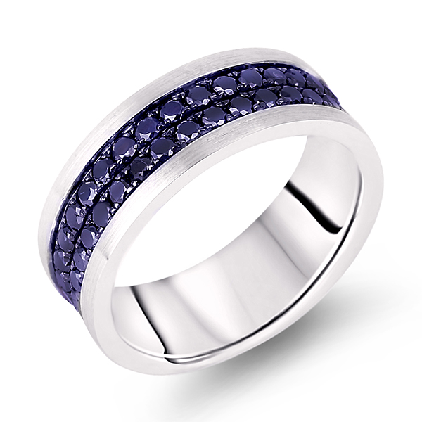 Sapphire band ring clearance white gold