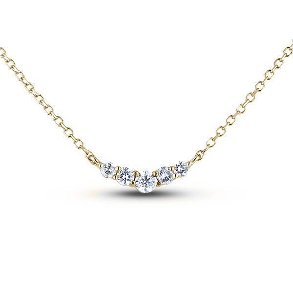 Five stone diamond necklace store