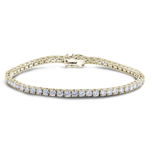 5.45 Carat TW Diamond Classic Tennis Bracelet in 14K Yellow Gold