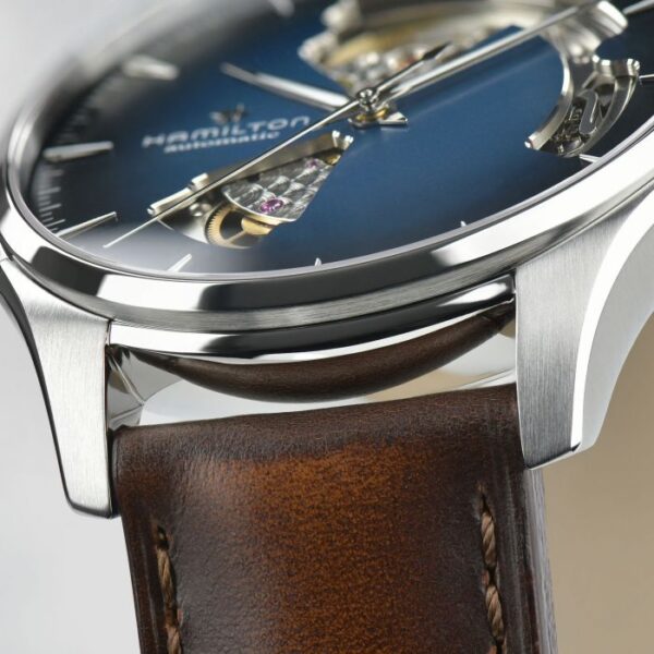 Hamilton Jazzmaster Open Heart Auto 40 mm Blue Dial H32675540 - Image 4