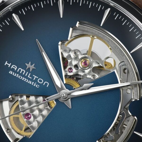 Hamilton Jazzmaster Open Heart Auto 40 mm Blue Dial H32675540 - Image 5