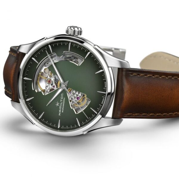 Hamilton Jazzmaster Open Heart Auto 40 mm Green Dial H32675560 - Image 3
