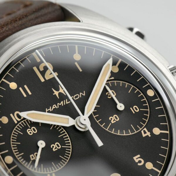 Hamilton Khaki Aviation Pioneer Mechanical Chrono 40mm Black Dial H76409530 - Image 4