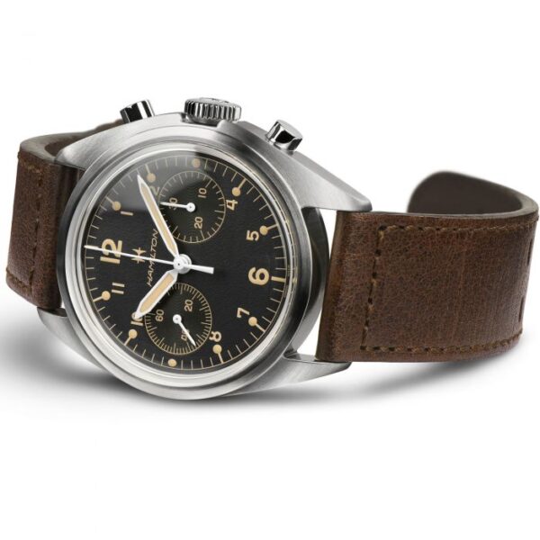 Hamilton Khaki Aviation Pioneer Mechanical Chrono 40mm Black Dial H76409530 - Image 3