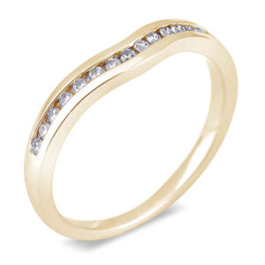 0.15 Carat TW Diamond Stackable Anniversary Ring in 14K Yellow Gold