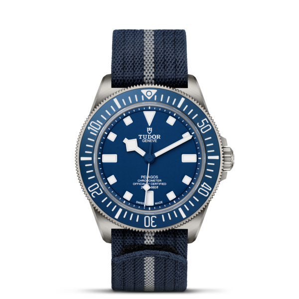 TUDOR Pelagos FXD 42mm Navy Blue Fabric Strap M25707B/25-0001