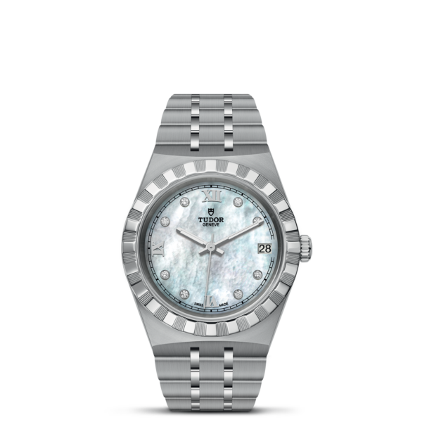 TUDOR Royal 34 mm Steel Case Diamond-Set Dial M28400-0005