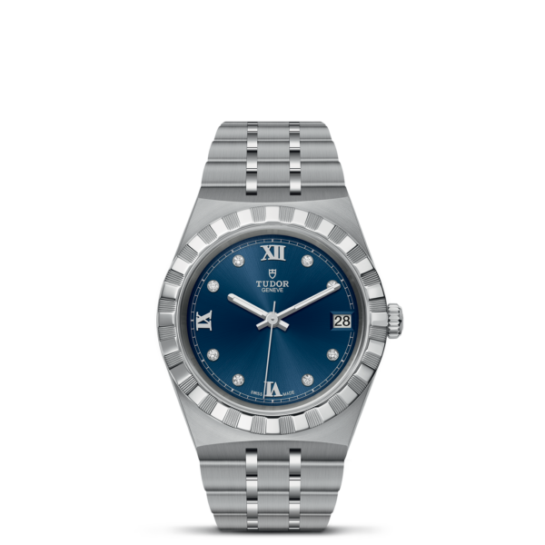 TUDOR Royal 34 mm Steel Case Diamond-Set Dial M28400-0007