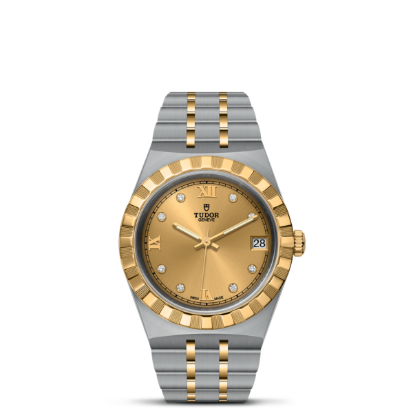 TUDOR Royal 34 mm Steel Case Diamond-Set Dial M28403-0006
