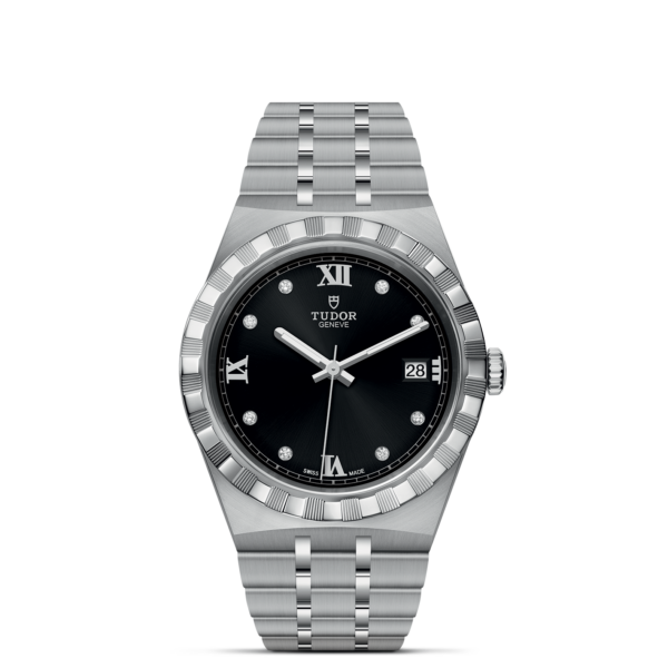 TUDOR Royal 38 mm Steel Case Diamond-Set Dial M28500-0004