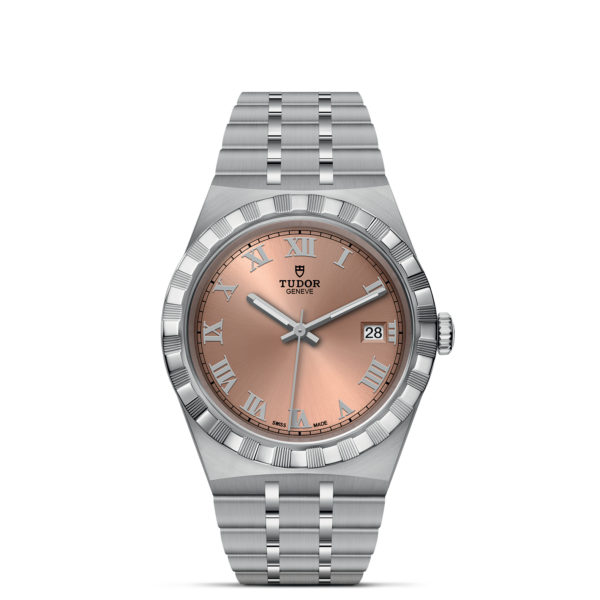 TUDOR Royal 38 mm Steel Case Salmon Dial M28500-0007