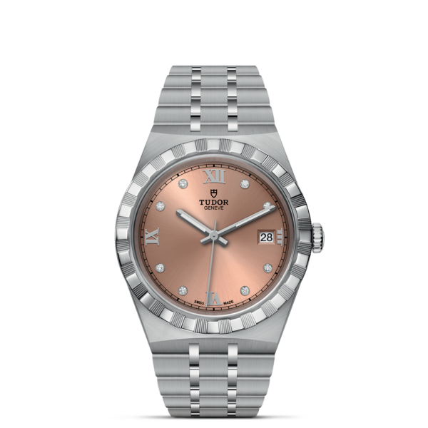 TUDOR Royal 38 mm Steel Case Diamond-Set Dial M28500-0009