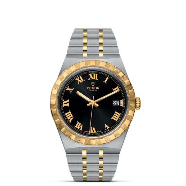 TUDOR Royal 38 mm Steel Case Yellow Gold Bezel M28503-0006